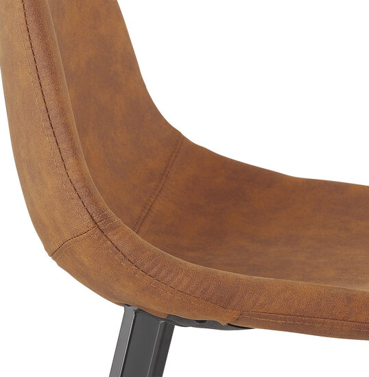 Counter chair barkruk Tobias stof bruin