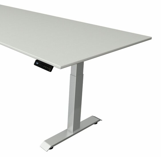 Kerkmann - Zit sta bureau Move-4 licht grijs 225x100cm elektrisch