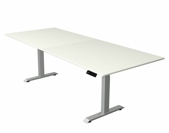 Kerkmann - Zit sta bureau Move-4 wit 250x100cm elektrisch