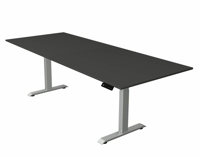 Kerkmann - Zit sta bureau Move-4 antraciet 250x100cm elektrisch