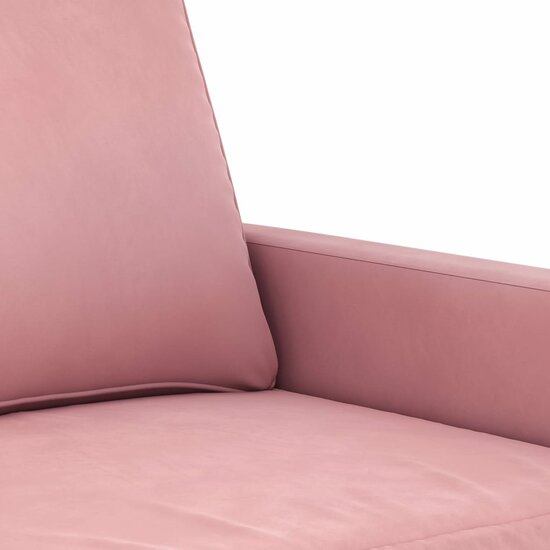 Fauteuil Cathy stof velvet roze