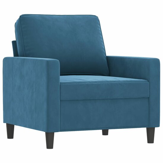 Fauteuil Cathy velvet Blauw