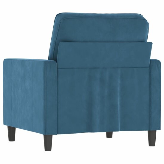 Fauteuil Cathy velvet Blauw