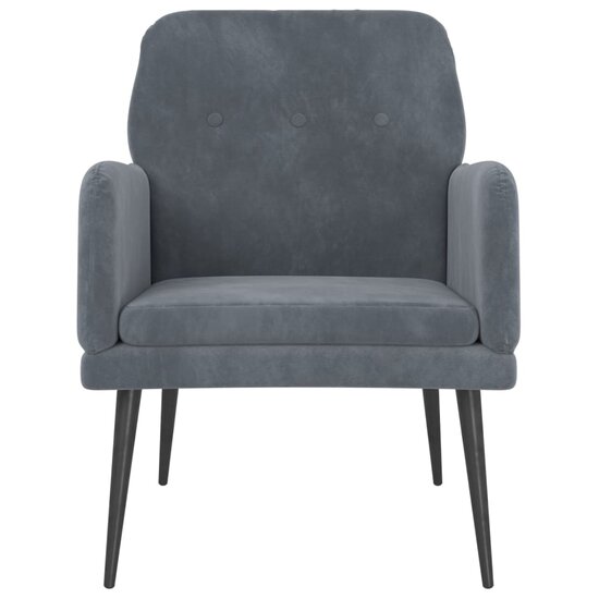 Fauteuil Florian stof velvet  Donkergrijs