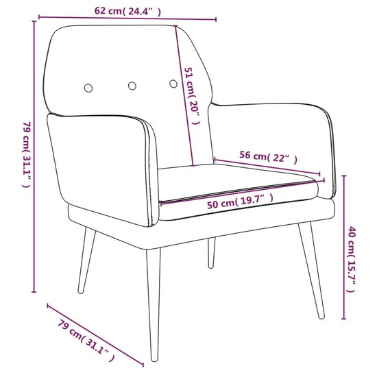 Fauteuil Florian stof velvet  Donkergrijs