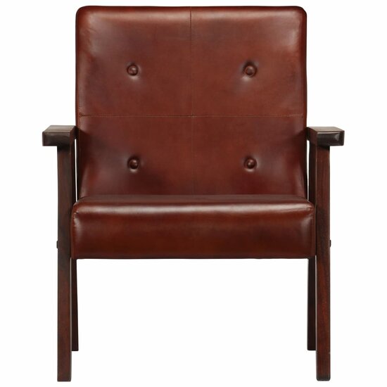 Fauteuil Ohio Echt Leer Bruin