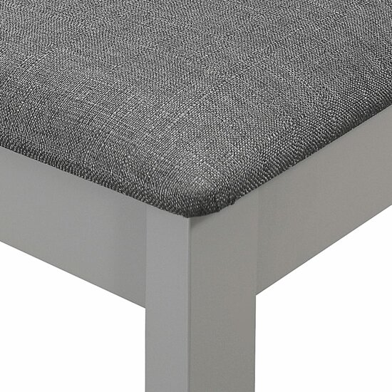 Eethoek Wilma 4 stoelen met tafel grijs uitschuifbaar