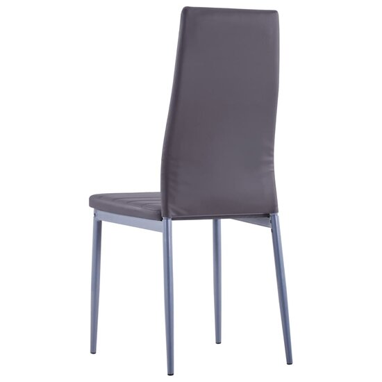 Eethoek Manders grijs 105x60cm met 4 stoelen