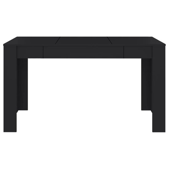 Eettafel Nero 140x74,5x76 cm zwart - smalle eettafel