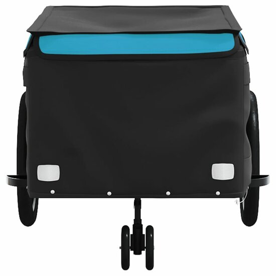 Fietskar Onno 45 kg ijzer zwart en blauw - fietstrailer