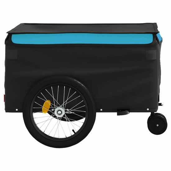 Fietskar Onno 45 kg ijzer zwart en blauw - fietstrailer