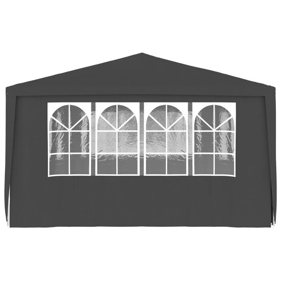 Partytent met zijwanden professioneel 90 g/m&sup2; 4x6 m antraciet