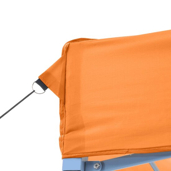 Partytent Party inklapbaar pop-up met 3 zijwanden oranje