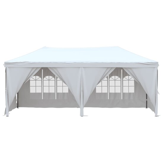 Partytent Festival inklapbaar met zijwanden 3x6 m wit