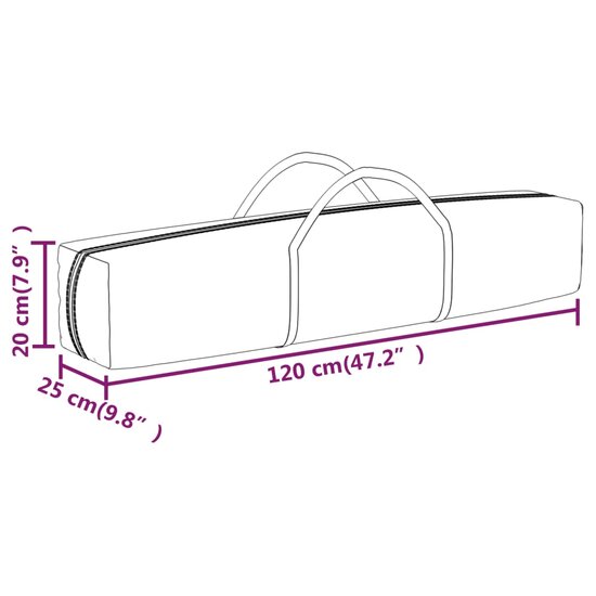 Partytent Festival inklapbaar met zijwanden 3x6 m wit