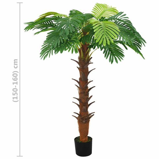 Kunstplant met pot cycaspalm 160 cm groen