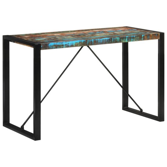 Smalle Eettafel Yorik 120x55x76 cm massief gerecycled hout