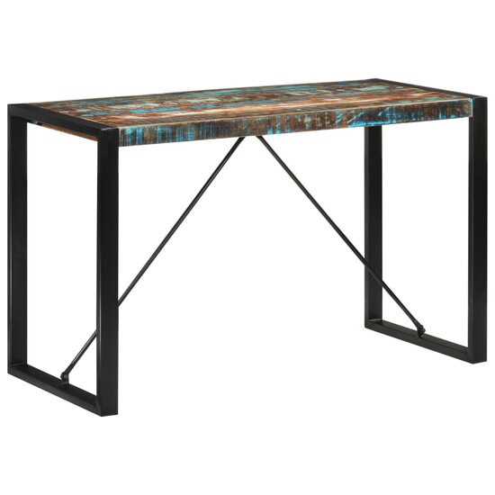 Smalle Eettafel Yorik 120x55x76 cm massief gerecycled hout