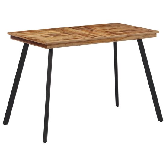 Smalle Eettafel Emma 120x62x76 cm massief teakhout