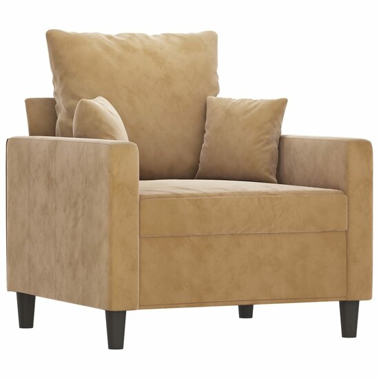 Fauteuil Denise velvet beige