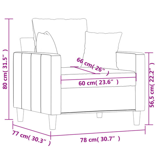 Fauteuil Denise velvet wijnrood