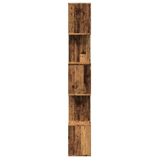 Kamerscherm / boekenkast 5-laags 70x24x161 cm hout oud hout