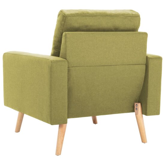 Bank met fauteuil Myra stof groen