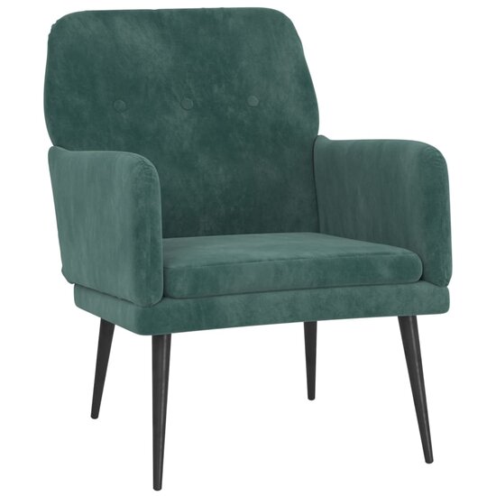 Fauteuil Umberto 62x79x79 cm velvet donkergroen