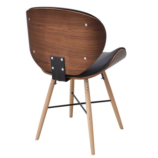 Eetkamerstoelen Vienna SET 2 st gebogen hout en kunstleer