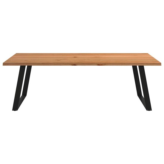 Eettafel Loo met natuurlijke rand 240x120x74 cm massief eikenhout