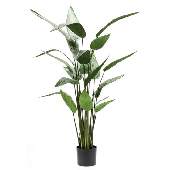 Kunstplant heliconia plant groen 125 cm sfeermaker