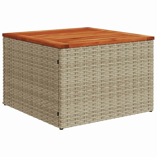 11-delige Loungeset Unic met kussens poly rattan beige