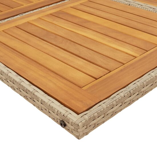 9-delige Tuinset Mischa met kussens poly rattan beige