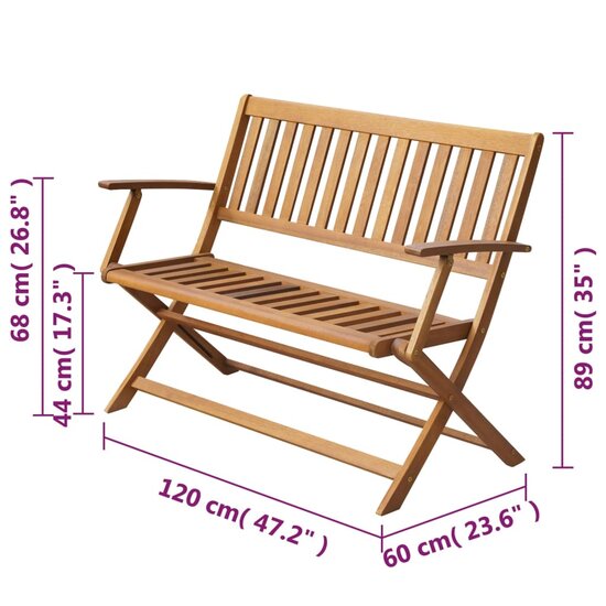 Tuinbank Sieger 120 cm massief acaciahout