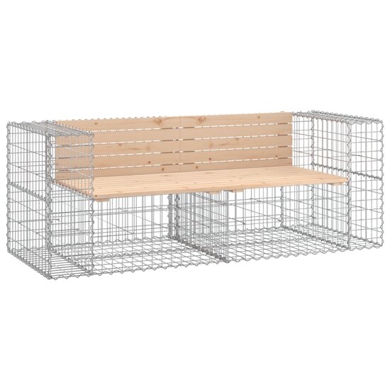 Tuinbank schanskorfontwerp 184x71x65,5 cm massief grenenhout