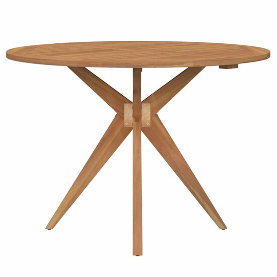 6-delige Tuinset Design massief acaciahout - ronde tafel met 5 stoelen