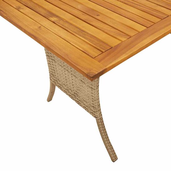 Tuinbank Calipso 3-zits met kussens &amp; tafel poly rattan beige