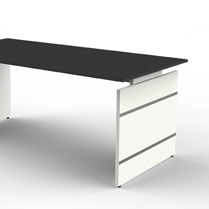 Bureau Office desk 160cm antraciet hoogte verstelbaar detail