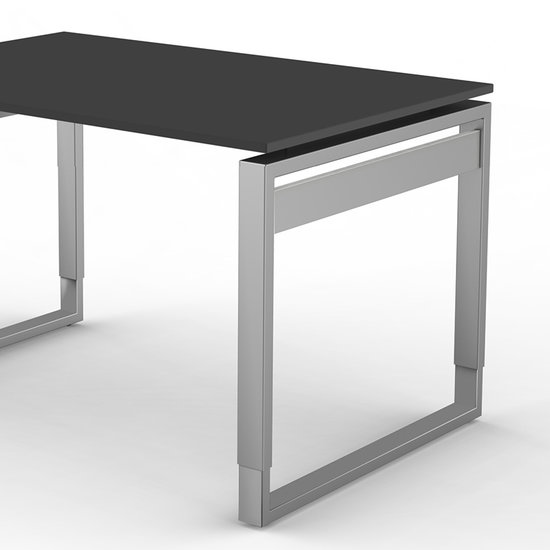 Bureau Workspace 120cm antraciet hoogte verstelbaar detail