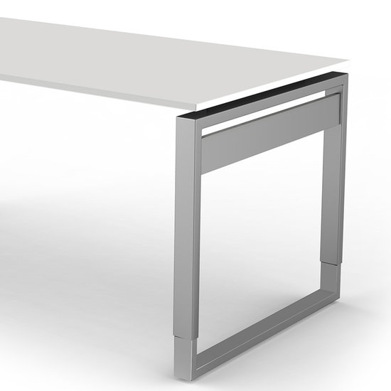 Bureau Workspace 160cm wit hoogte verstelbaar detail