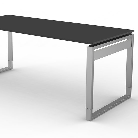 Bureau Workspace 180cm antraciet hoogte verstelbaar detail