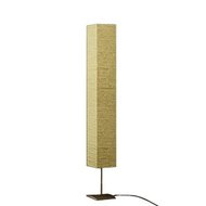 Vloerlamp 170cm rechthoekig beige papier met metalen voet