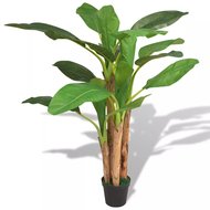 Bananenpalm kunstplant met pot 175 cm groen