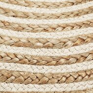 Poef Fez handgemaakt 45x30 cm jute naturel