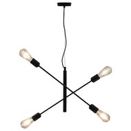 Meubelen-Online- Hanglamp Stylo met Led lampen 2 W E27 zwart