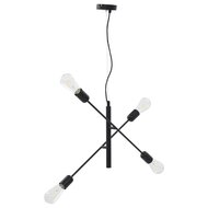 Meubelen-Online- Hanglamp Stylo met Led lampen 2 W E27 zwart