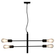 Meubelen-Online- Hanglamp Stylo met Led lampen 2 W E27 zwart