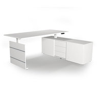 Kerkmann - Bureau Move-3 wit 180cm elektrisch met archiefkast