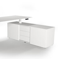 Kerkmann - Bureau Move-3 wit 180cm elektrisch met archiefkast