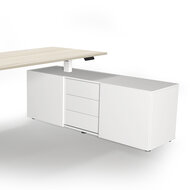 Kerkmann - Bureau Move-3 esdoorn 180cm elektrisch met archiefkast